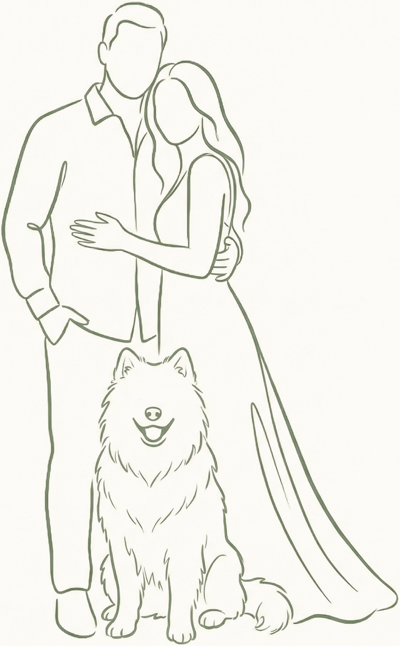 Vanessa, Eduardo e Cachorro